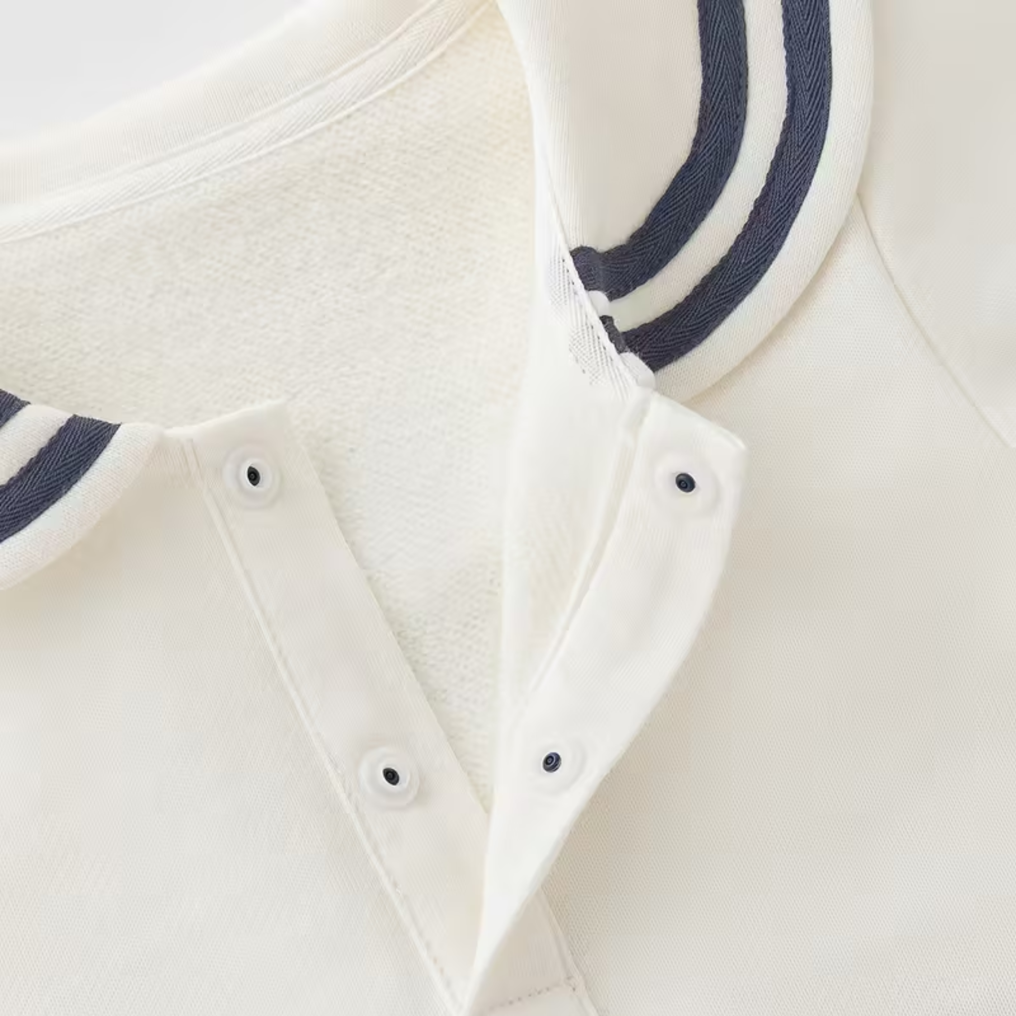 Elegant Baby Sailor Romper – Nautical Charm in White & Navy