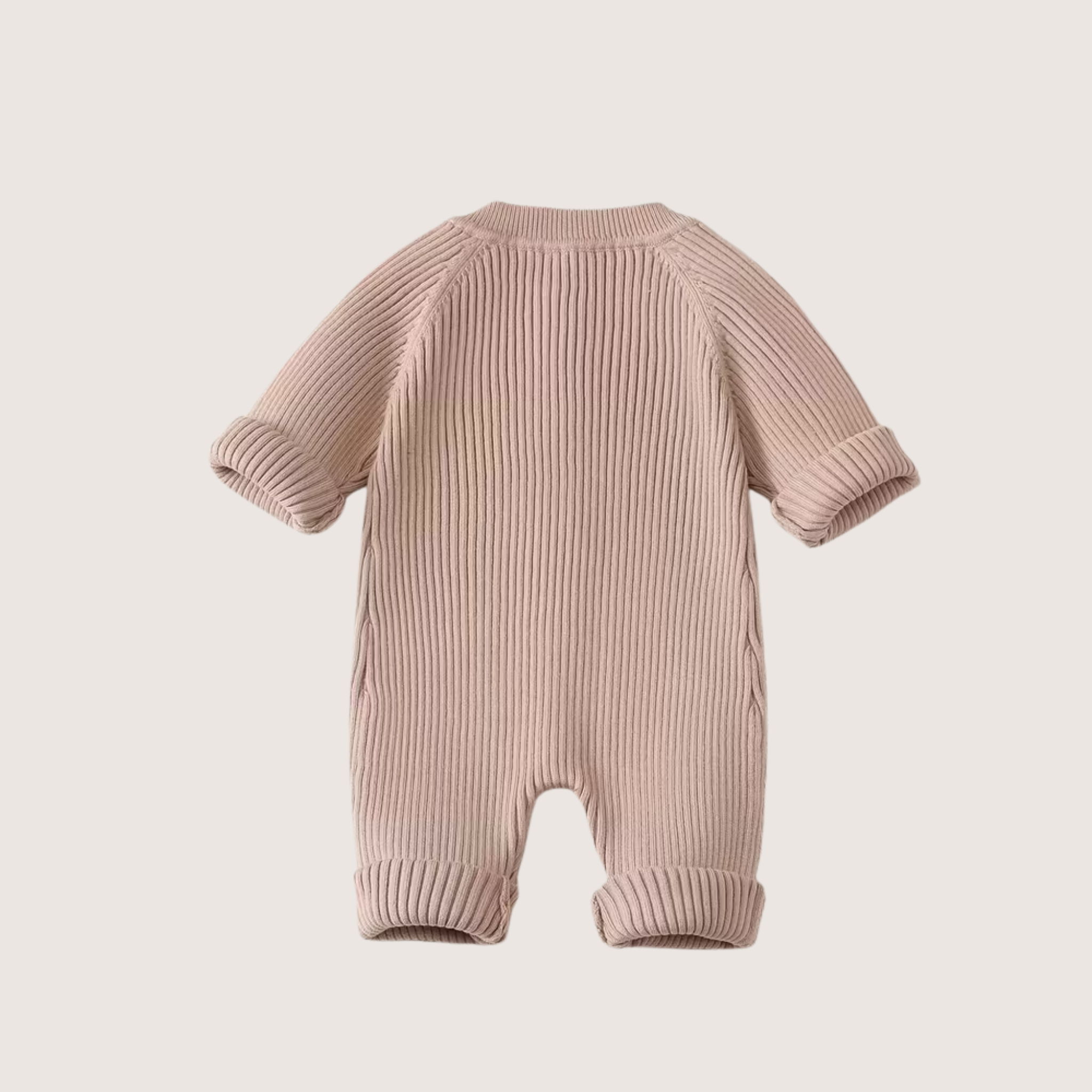 Baby Knit Romper – Soft Long-Sleeve Button Onesie, Winter Outfit for Newborns & Infants - Emilie Bramly