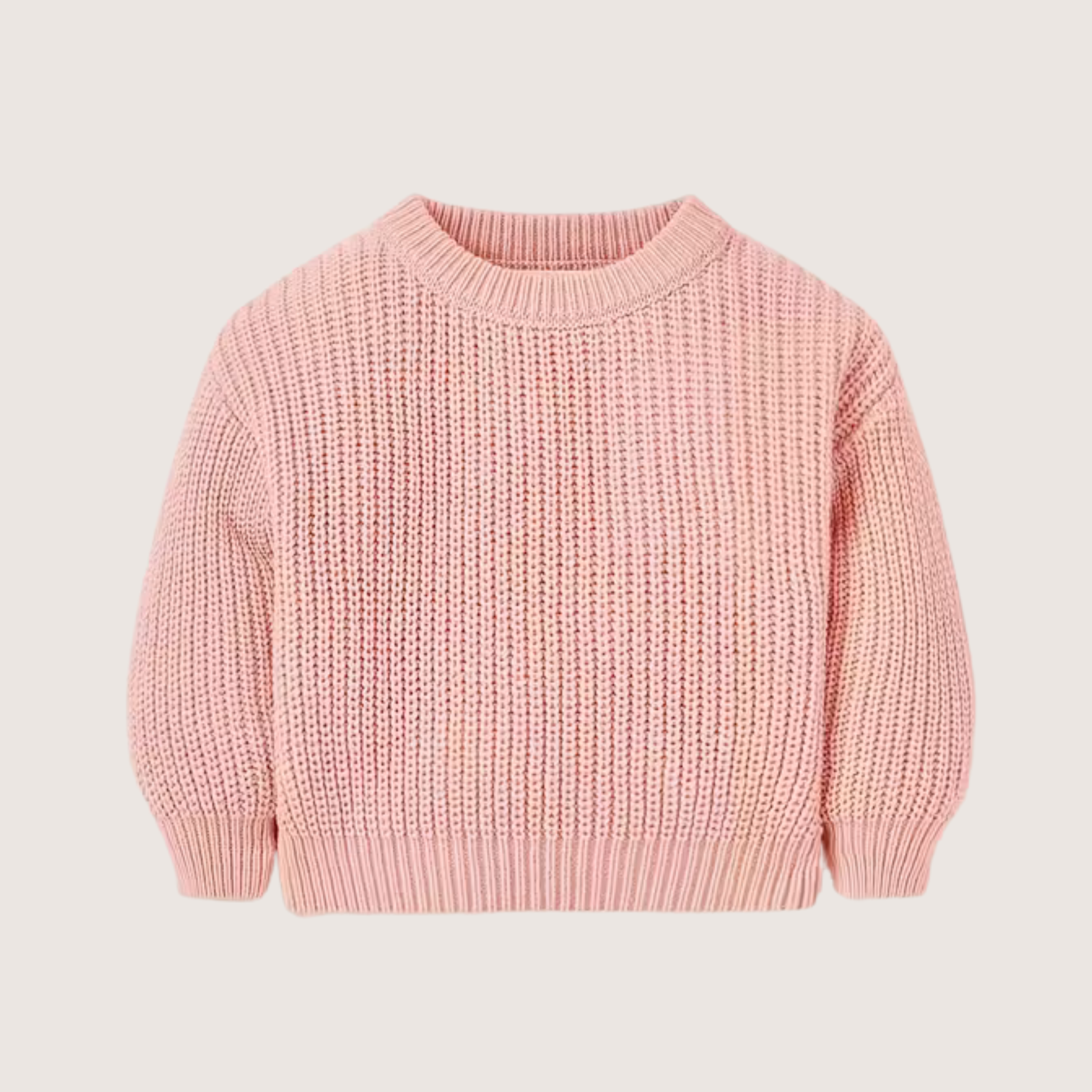Baby Girl Ribbed Knit Sweater – Soft, Warm & Timeless Everyday Essential - Emilie Bramly