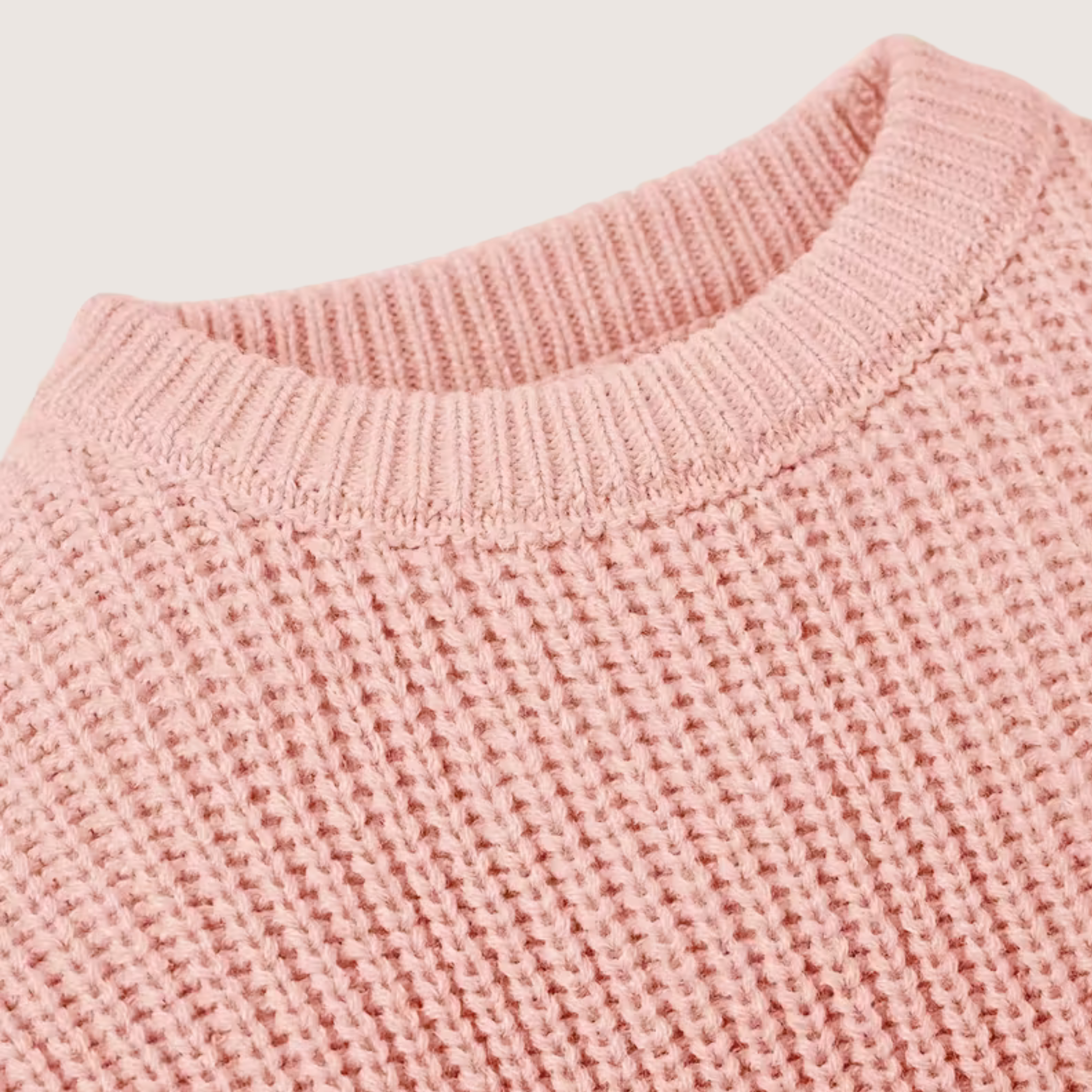 Baby Girl Ribbed Knit Sweater – Soft, Warm & Timeless Everyday Essential - Emilie Bramly