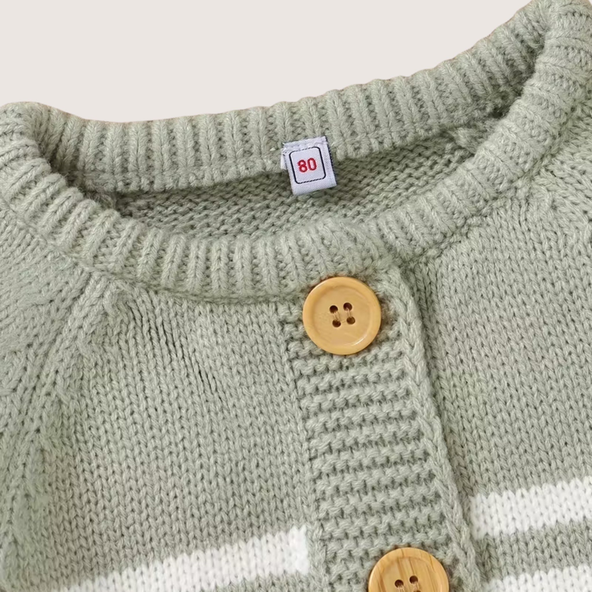 Striped Knit Romper with Contrast Pockets, Soft Winter Essential
