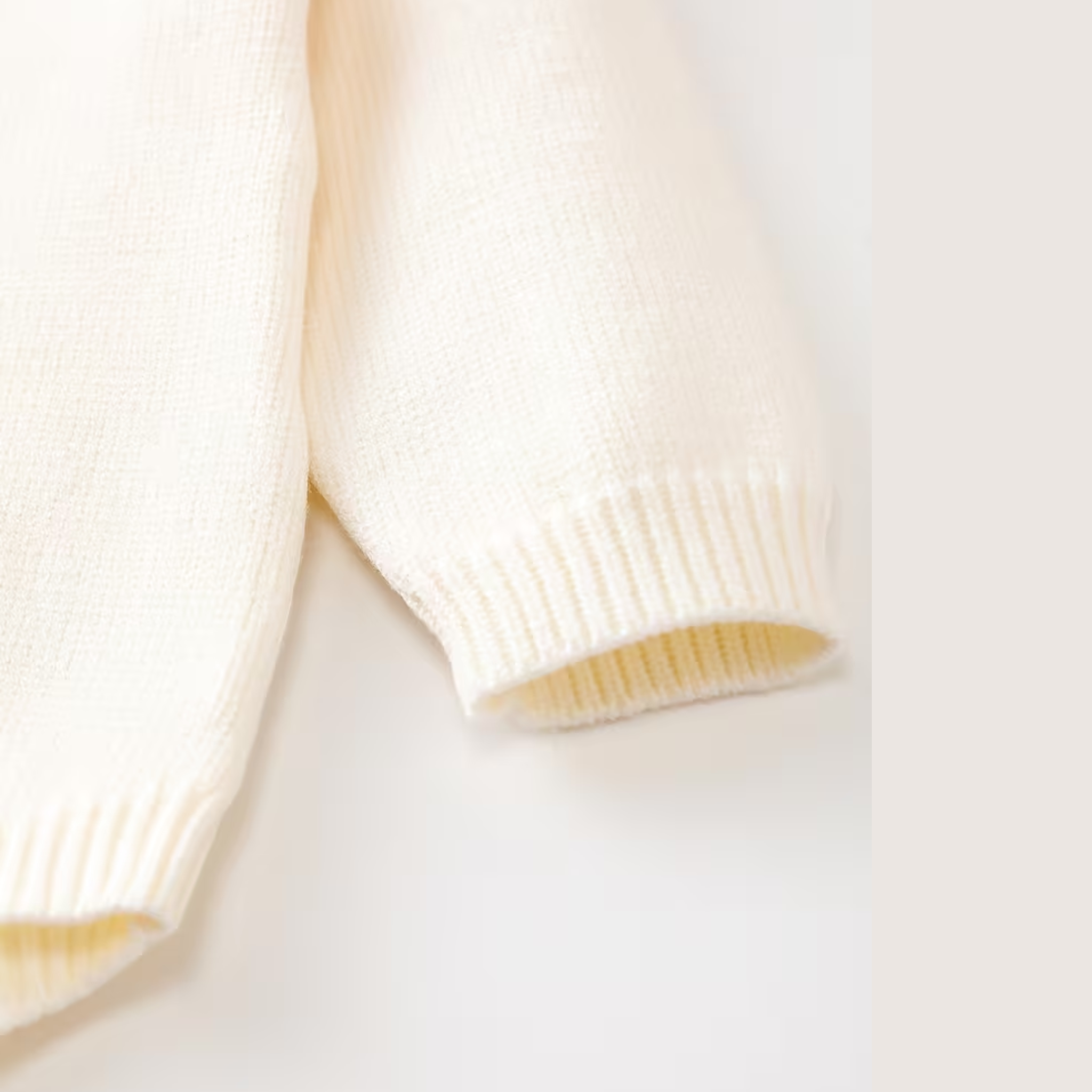 Baby Girl’s French Ruffle Knit Romper – Pink & Cream