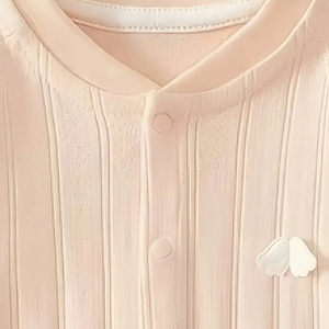 Peach Baby Onesie with Angel Wings – Newborn Clothes for All Seasons