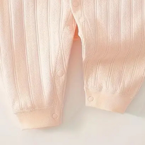 Peach Baby Onesie with Angel Wings – Newborn Clothes for All Seasons