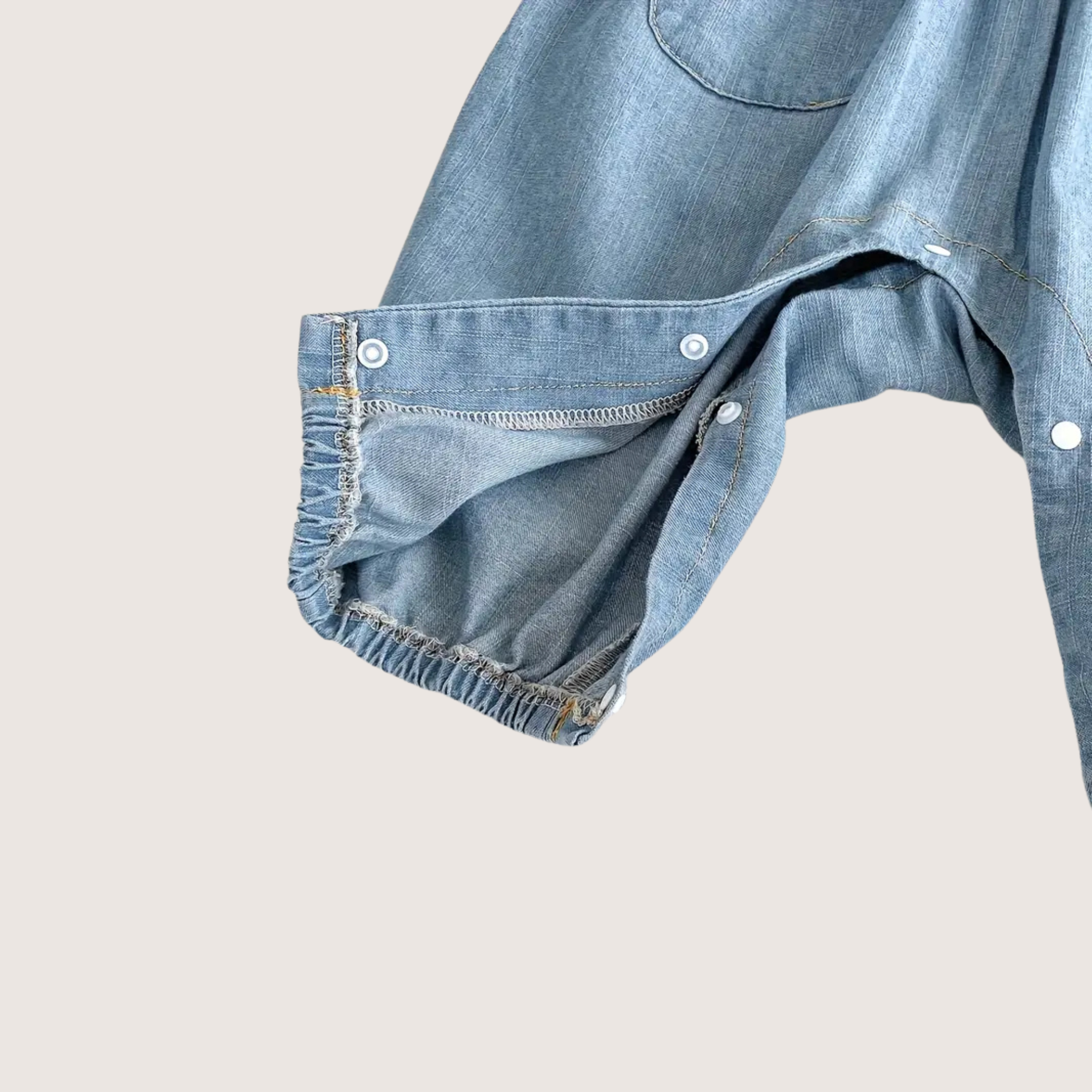 Denim-Inspired Baby Romper – Stylish, Practical, and Perfect for Spring