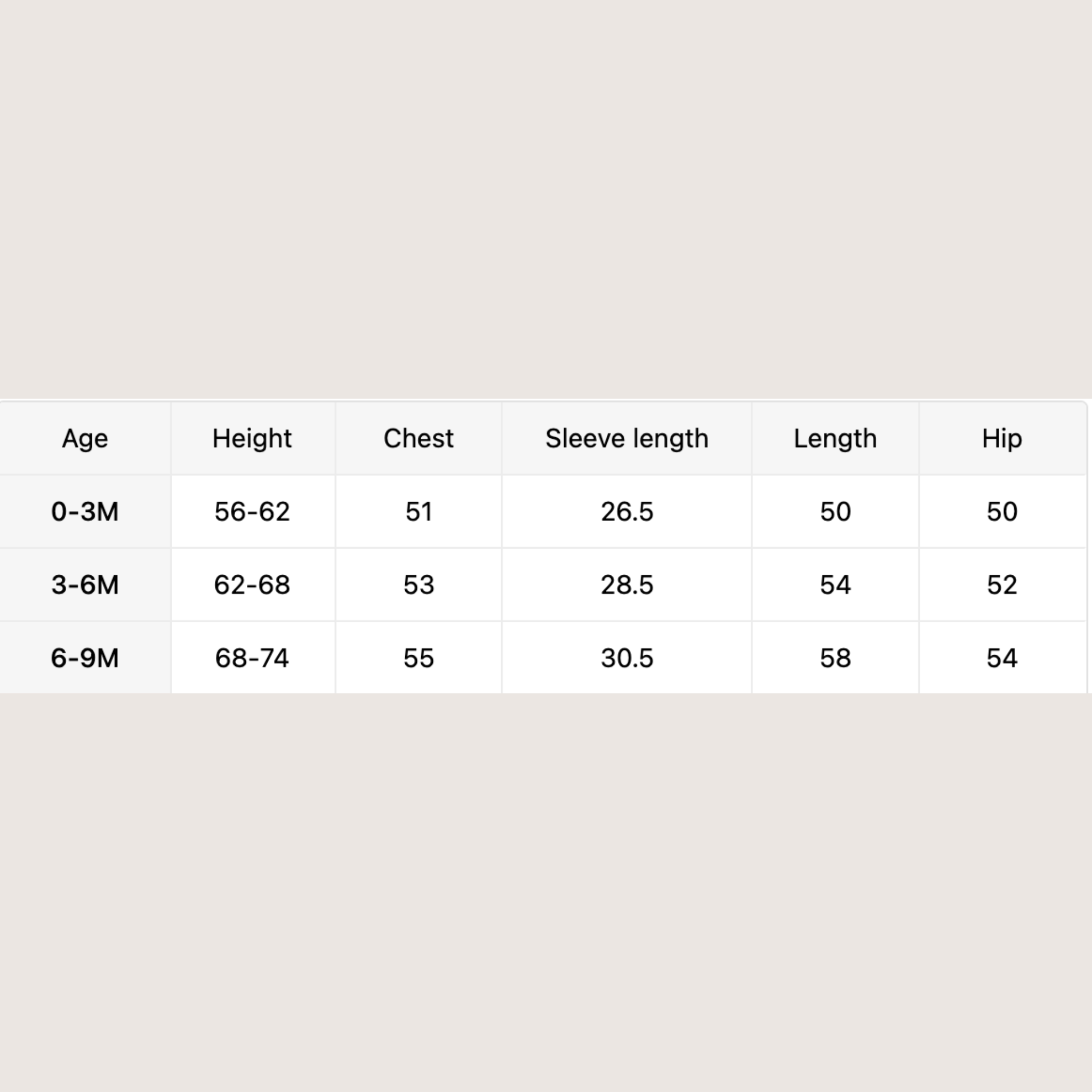 baby romper size