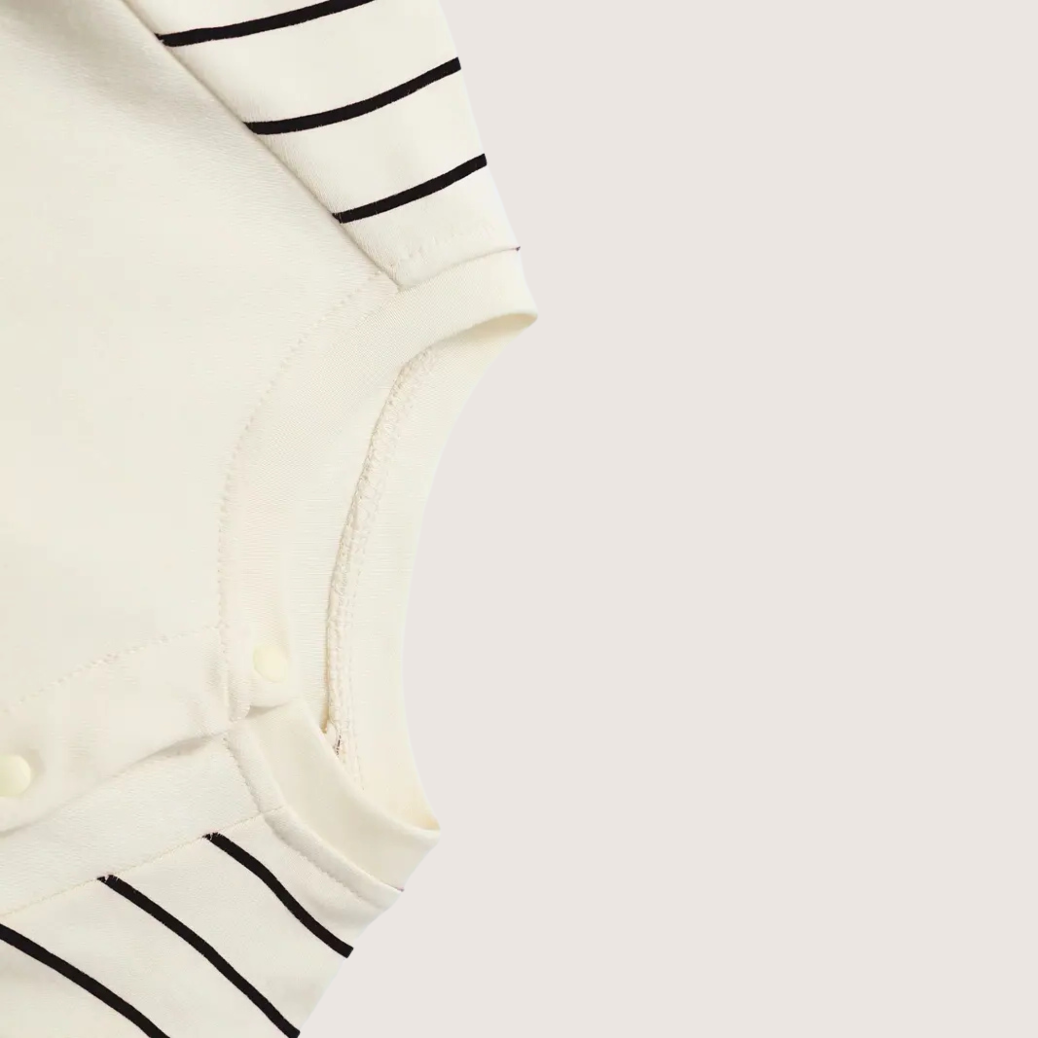 Snap button detail for easy diaper change – unisex romper