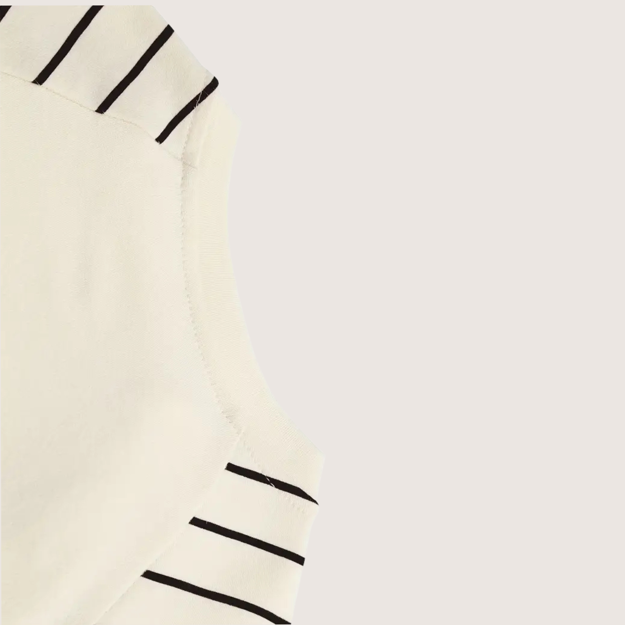 Marine style black striped sleeve of newborn romper