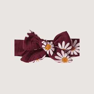 Brown Bark Daisy Romper with Headscarf
