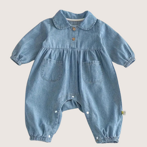 Denim-Inspired Baby Romper – Stylish, Practical, and Perfect for Spring